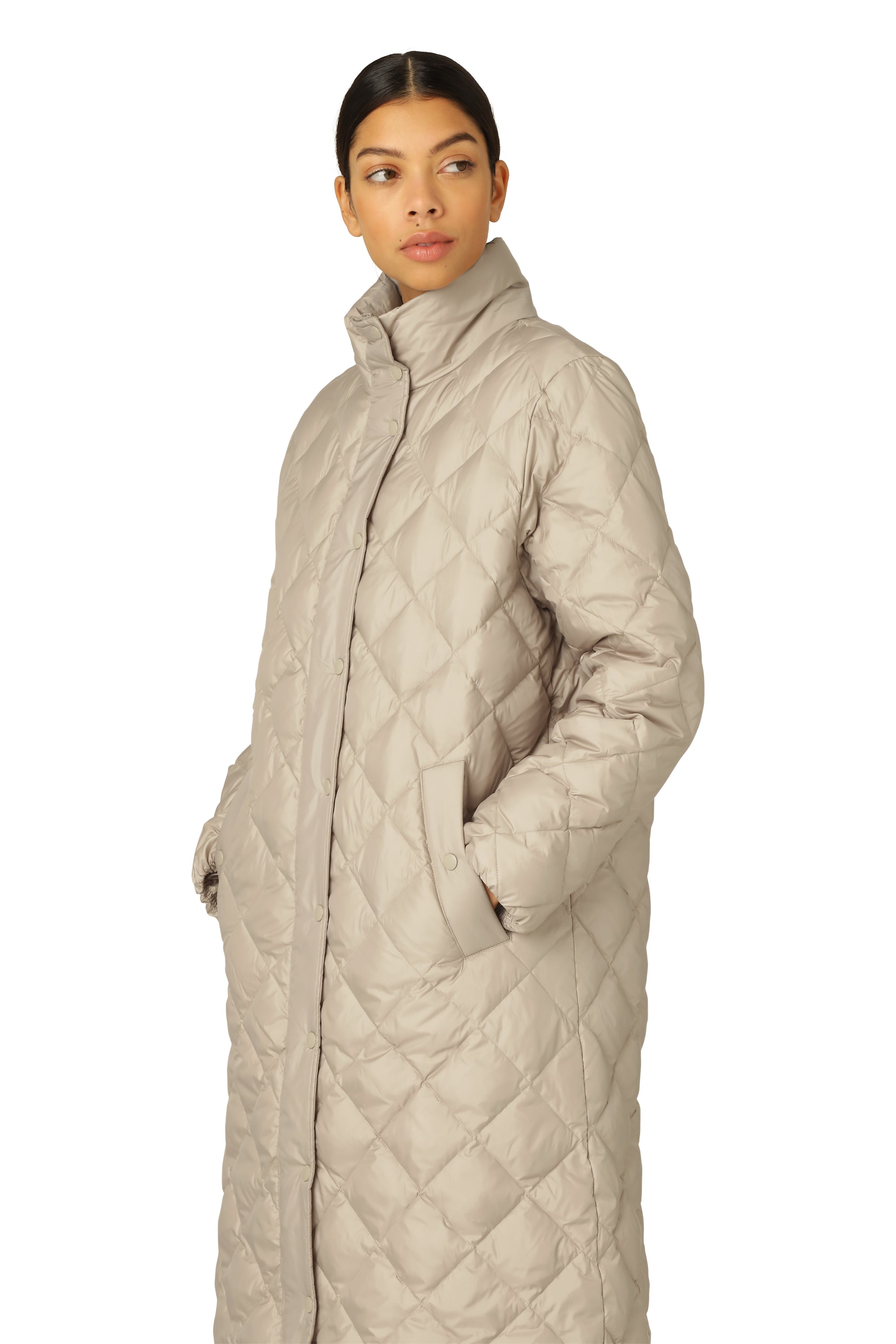 Ilse Jacobsen Hornbæk Outerwear Long Down Vest Coat 163 Cobblestone